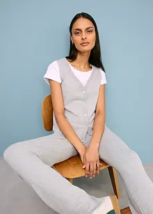 Feinstrick-Weste mit Knöpfen, bonprix