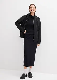 Jupe midi en matière néoprène, bonprix