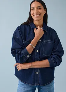Surchemise oversize en jean 100% coton, bonprix
