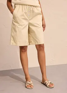 Bermuda effet paper touch en coton extensible, bonprix