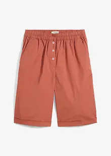 Bermuda effet paper touch en coton extensible, bonprix