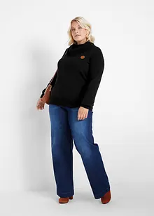 Pull en fine maille à col boule, bonprix