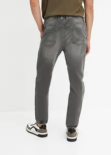 Jean jogger droit taille élastiquée, regular, bonprix