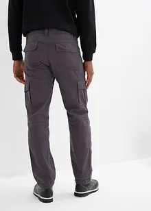 Pantalon cargo en coton robuste, coupe droite et loose, bonprix