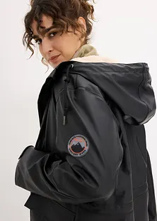 Veste D'hiver Femme Imperméable Coupe-vent - Doublure Polaire, Capuche Ajustable, Coupe Slim Pour Randonnée