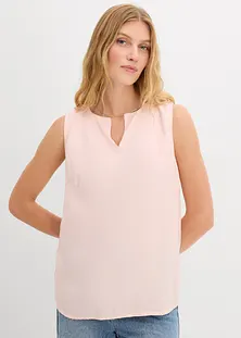 Tunique Blouse Femme Sans Manches Esmara - Taille 40 - Imprimé Saumon/noir - 100% Polyester - Occasion Comme Neuf