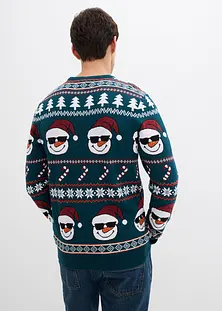 Pull De Noël Norvégien Pour Homme - Laine Polaire Avec Motif Festif, Chaud Et Confortable - 6