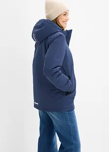 Doudoune D'hiver Femme Mi-longue – Coupe Trench – Capuche Amovible Fausse Fourrure – Imperméable – Taille Grande