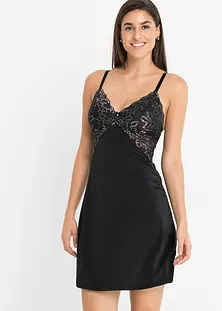 Chemise De Nuit Femme En Satin Longue - Col En V, Sans Manches - Douce Et Confortable - Taille Ajustable