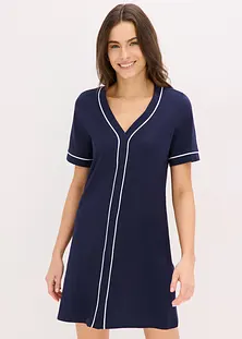 Chemise De Nuit Longue En Coton Fleurie - Taille 44 - Couleur Blanc à Fleurs - Manches Longues - Marque Good Night - TBE