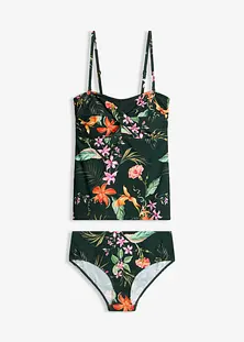 Bikini Fille Justice 2 Pièces - Bleu Marine Rayé Détail Gemme - Taille 6 Neuf étiquettes