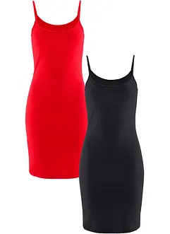 Trägerkleid aus reiner Baumwolle (2er Pack), bonprix
