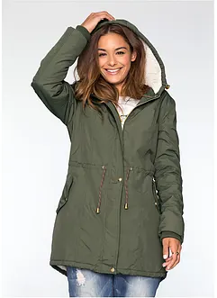 Parka mit Teddy-Futter, bonprix