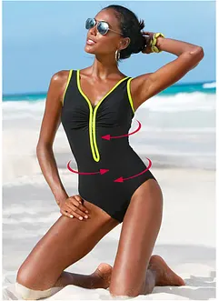 Maillot 1 pièce sculptant avec effet sculptant léger, bonprix