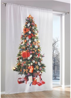 LED-Vorhang mit Weihnachtsbaum Druck (1er Pack), bpc living bonprix collection