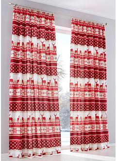 Vorhang mit Elch Druck(1er Pack), bpc living bonprix collection
