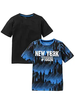 Lot de 2 T-shirts 100% coton, bonprix