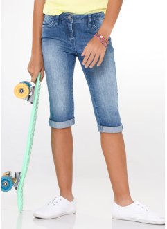 Mädchen Capri Jeans mit Krempelsaum, John Baner JEANSWEAR