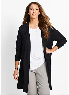Lange Shirtjacke aus softer Viskose, bonprix