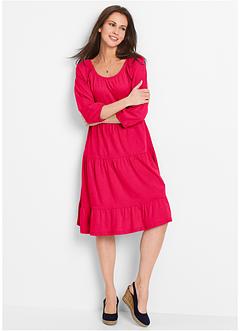 Shirtkleid aus Leinenmix, 3/4 Arm, bpc bonprix collection