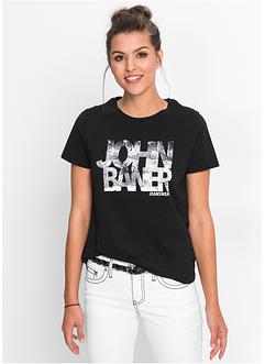 Bedrucktes Kurzarm-Shirt, John Baner JEANSWEAR