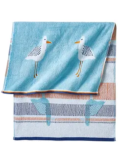 Serviette de toilette motif mouette, bonprix