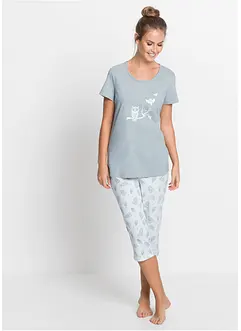 Pyjama avec corsaire et t-shirt, bonprix