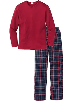 Pyjama aus reiner Bio-Baumwolle mit langen Ärmeln., bonprix