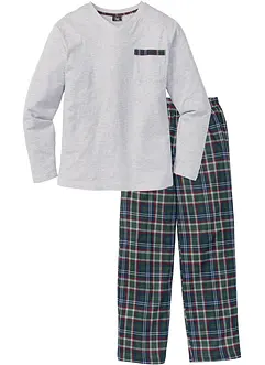 Pyjama mit Bio-Baumwolle und langen Ärmeln, bonprix