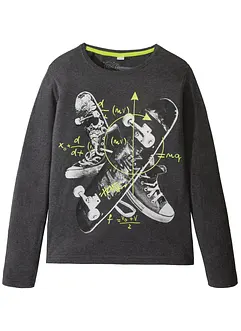 Jungen Langarmshirt mit Druck, bonprix