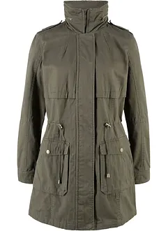 Baumwoll Parka mit Jerseyfutter, bonprix