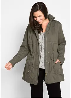 Parka coton avec doublure jersey, bonprix