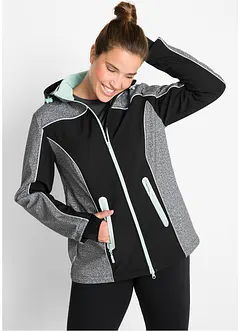 Softshelljacke mit reflektierenden Details, wasserabweisend, bonprix