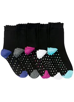 Damen Socken mit Bio-Baumwolle (5er Pack), bonprix