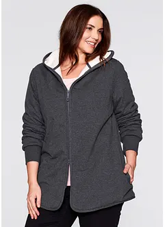 Sweatjacke mit Fleece, bonprix