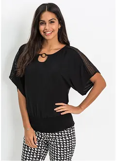 Bluse mit Spitze, bonprix