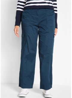 Pantalon cargo coton à taille confortable, Loose Fit, bpc bonprix collection