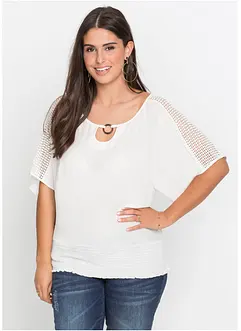 Bluse mit Spitze, bonprix