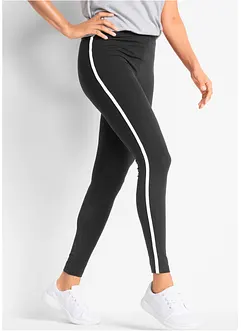 Sport-Leggings mit seitlichem Kontraststreifen, knöchelfrei, bonprix