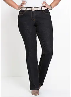 Jean bootcut taille haute, stretch, bonprix