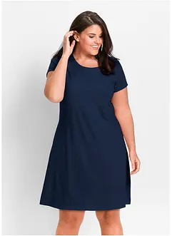 Shirtkleid aus Bio-Baumwolle, Kurzarm, bonprix