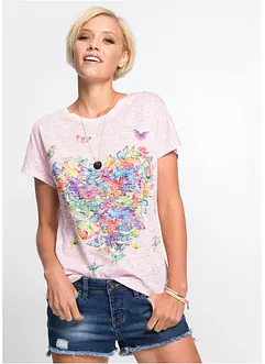 T-shirt à imprimé papillon, bonprix