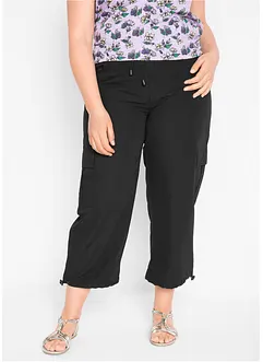 Lot de 2 pantalons 7/8 avec taille confortable, bonprix