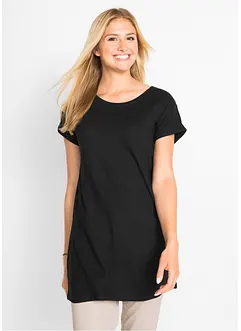 Boxy-Longshirt mit kurzen Ärmeln, bonprix