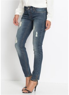 Stretch-Jeans mit Reißverschluss, Kurzgröße, BODYFLIRT