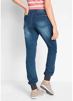 Jean Boyfriend extensible à empiècement taille côtelé, bonprix