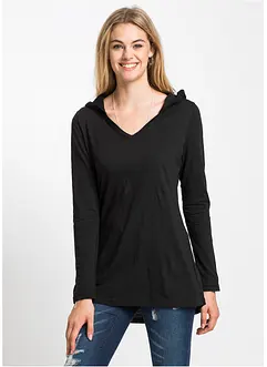 Longshirt mit Kapuze, bonprix