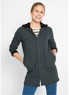 Veste sweat avec polaire peluche, bonprix