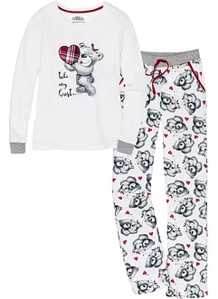 Pyjama mit Flanellapplikation, bonprix