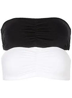 Bandeau BH (Cup A und B) mit Bio-Baumwolle (2er Pack), bonprix